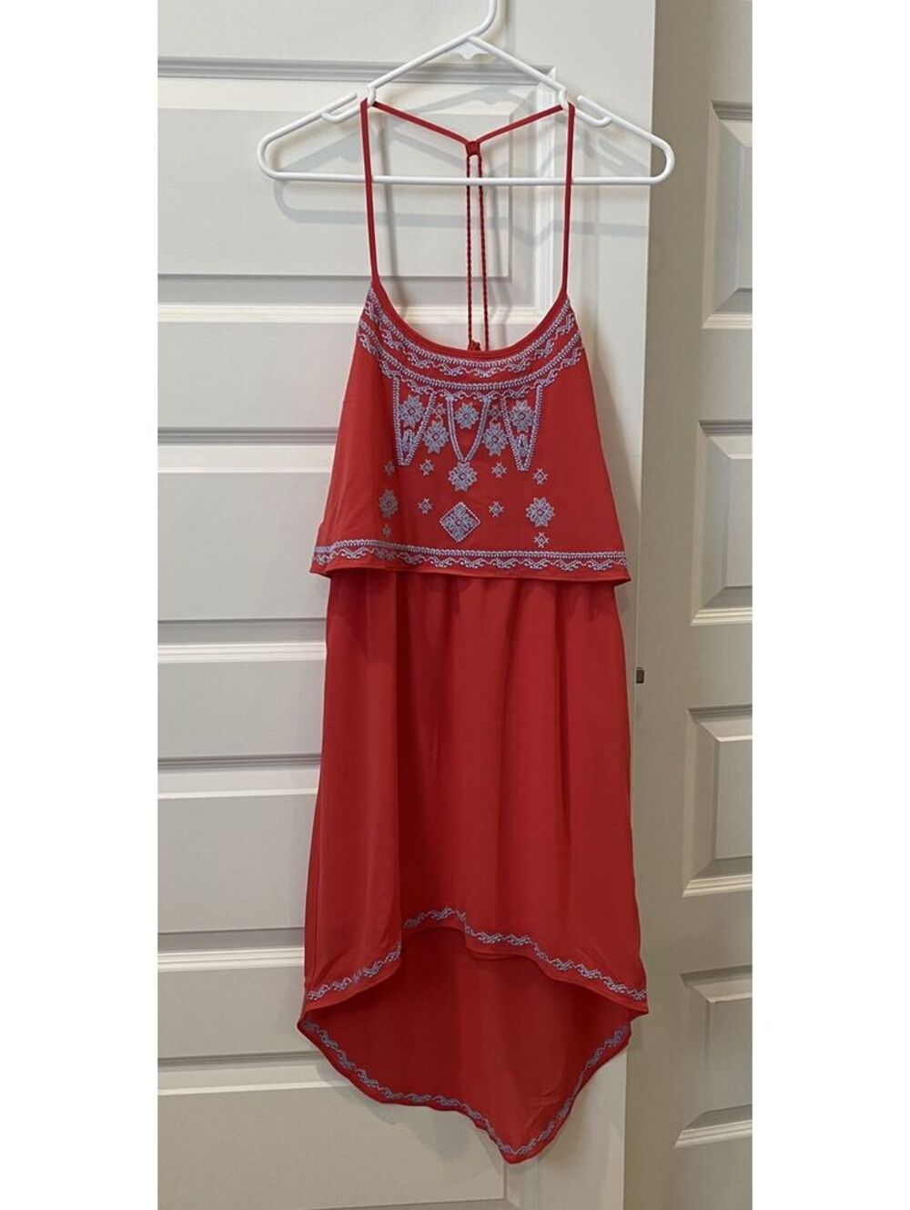 Altar'd State Embroidered Red Summer Dress Size Small - NWT